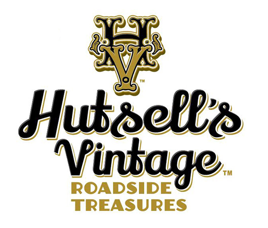 Hutsells Vintage logo a by Greg Dampier - Illustrator & Graphic Artist of Portland, Oregon