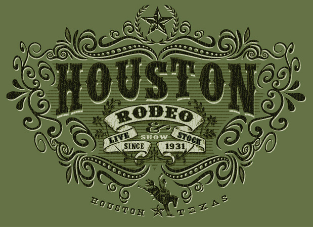 Houston Rodeo by Greg Dampier - Illustrator & Graphic Artist of Portland, Oregon