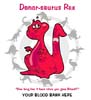 T Shirts • Blood Bank • Donorsaurus Barney by Greg Dampier All Rights Reserved.