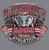 T Shirts • Sporting Events • Crimson Tide Elephant Tee by Greg Dampier All Rights Reserved.